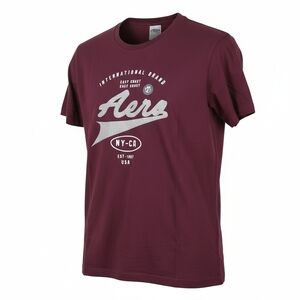 Aers Maroon Short Sleeve Tee for Men
